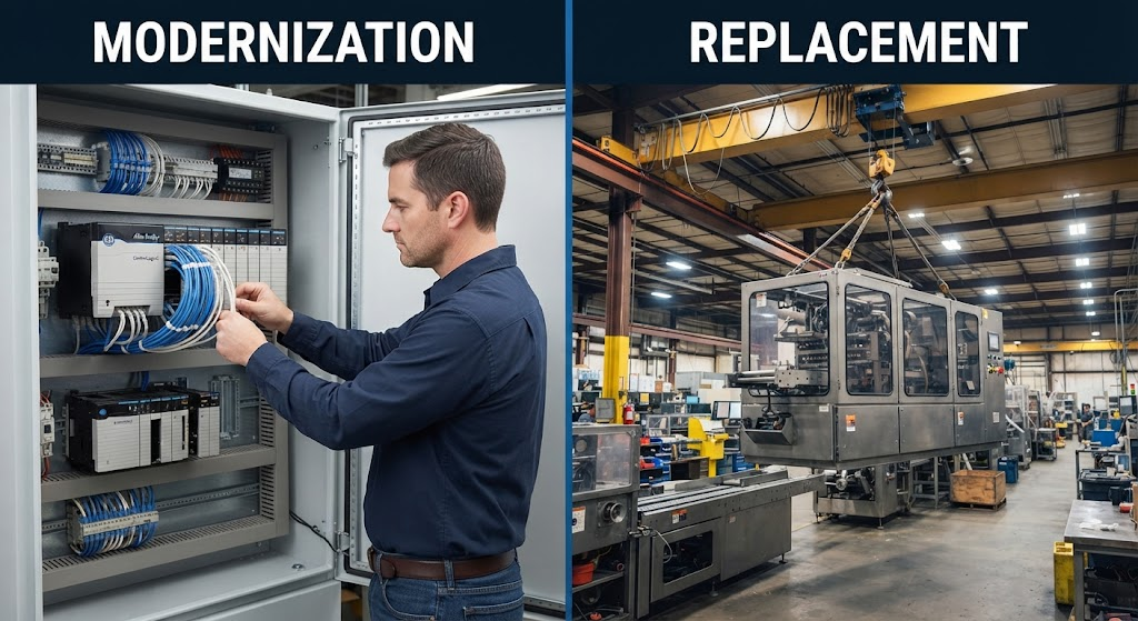 PLC Modernization vs Complete Machine Replacement